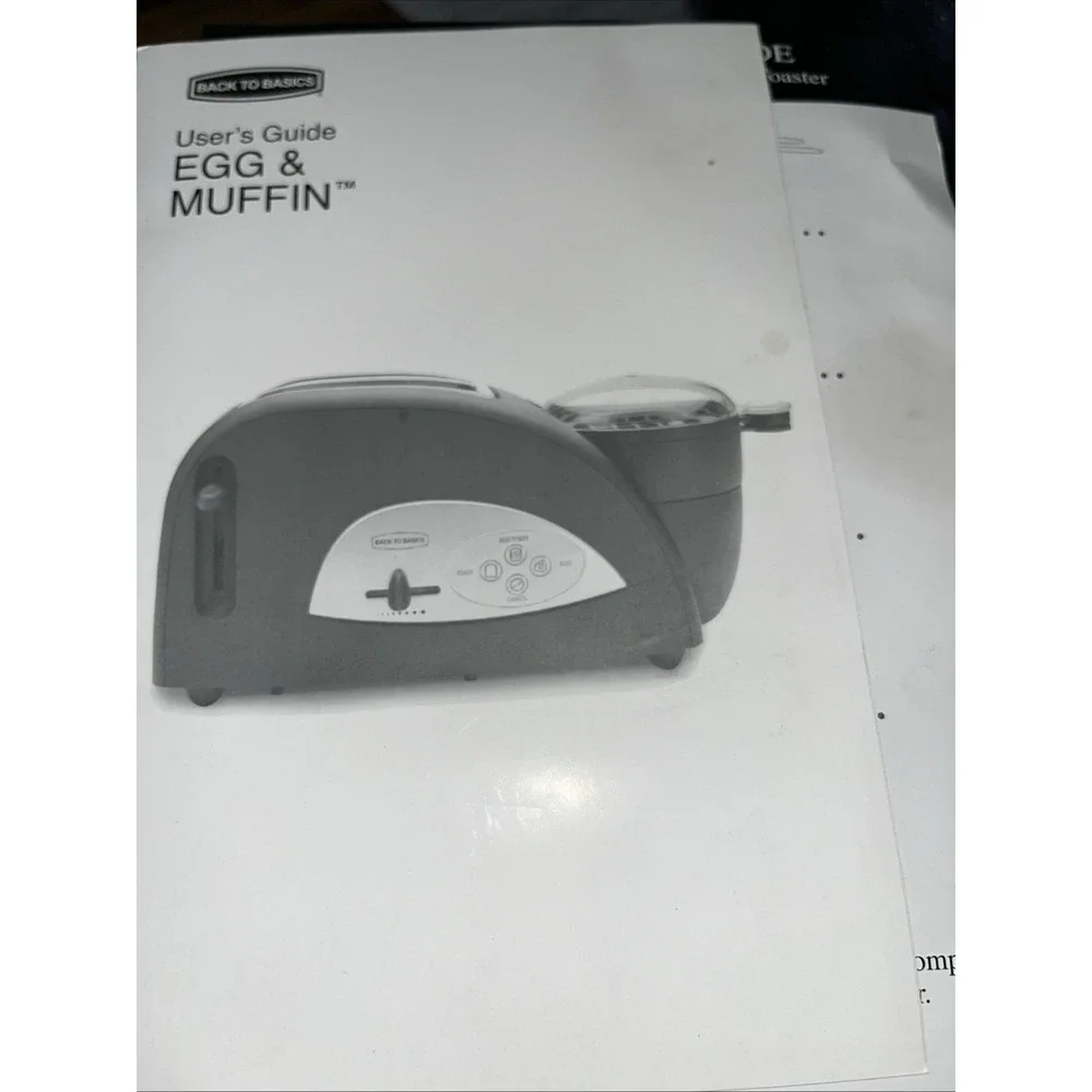 Brand New! Back to Basics Paula Deen Egg & Muffin Toaster Model TEM500PDWH Rare!